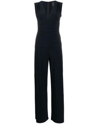 Norma Kamali - V Neck Sleeveless Jumpsuit - Lyst