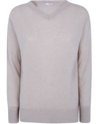 Rossopuro - Long Sleeved V Neck Over Sweater - Lyst