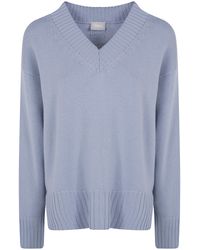 Drumohr - Oversized V Neck Sweater - Lyst