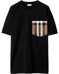 Burberry - Archive Check Pocket T-Shirt - Lyst