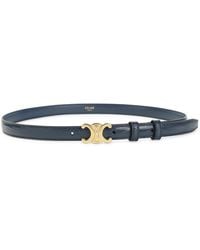 Celine - Triomphe Leather Belt - Lyst