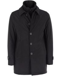 Herno - Long Down Jacket With Buttons - Lyst