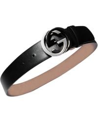 Gucci - Wide Belt With Gg Cross Buckle - Lyst
