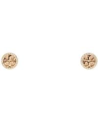 Tory Burch - Icon Pavé Circle Stud Earrings - Lyst