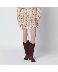 Isabel Marant - Lolita Mini Skirt With Floral Print - Lyst