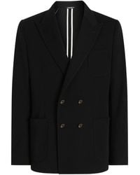 Dolce & Gabbana - Dolce & Gabbana Double-Breasted Wool Blazer Clothing - Lyst