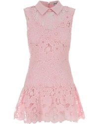 Self-Portrait - Self Portrait Lace Mini Dress - Lyst