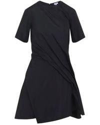 Loewe - Silk Blend Twisted Mini Dress - Lyst