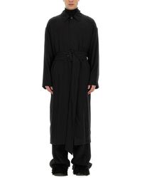 Balenciaga - Belted Trench Coat - Lyst