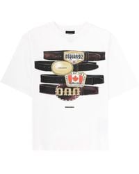 DSquared² - T-Shirt Con Stampa - Lyst