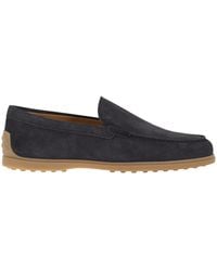 Tod's - Suede Leather Slipper Moccasin - Lyst