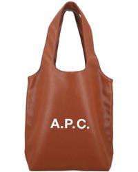 A.P.C. - Ninon Small Faux Leather Tote - Lyst