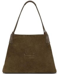 Etro - Large Leather Tote Bag - Lyst