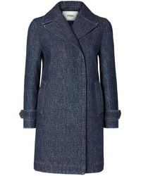 Fendi - Dark Ff Denim Jacket - Lyst