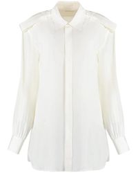 Burberry - Silk Shirt - Lyst