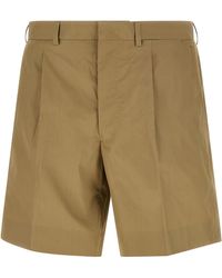 Prada - Poplin Bermuda Shorts - Lyst