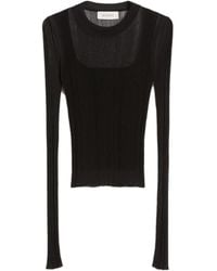 Max Mara - Polyester Elastane Turtleneck Top - Lyst