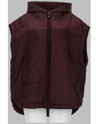 Max Mara - S Max Mara Gilet Imbottito Con Cappuccio - Lyst