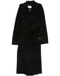 Elisabetta Franchi - Wool Long Coat - Lyst