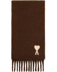 Ami Paris - Alpaca Ami De Coeur Scarf - Lyst