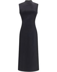 MM6 by Maison Margiela - Sleeveless Virgin Wool Midi Dress - Lyst
