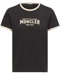 Moncler - Logo Printed Crewneck T-Shirt - Lyst