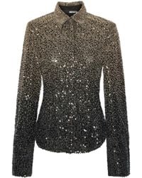 ROTATE BIRGER CHRISTENSEN - Rotate Birger Christensen Shirt With Sequins - Lyst