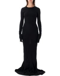 Rick Owens - Long-Sleeve Fitted Maxi Dress - Lyst