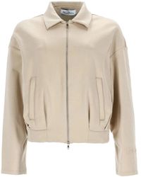 Max Mara - Silk And Cotton Crop Sweatshirt - Lyst