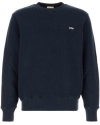 Autry - Embroidered Logo Crewneck Sweatshirt - Lyst