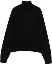 Zimmermann - Valiant Wool Turtle-Neck Sweater - Lyst