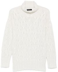 Fabiana Filippi - Cable-Knit Sequin-Embellished Sweater - Lyst