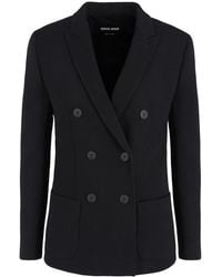 Giorgio Armani - Virgin Wool Elastan Blazer - Lyst