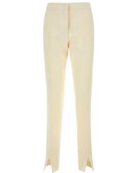 Jil Sander - Ivory Viscose Blend Pant - Lyst