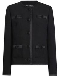 Dolce & Gabbana - Round Neck Jacket - Lyst