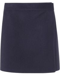 Semicouture - "June" Double Layers Miniskirt - Lyst
