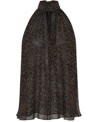 ROTATE BIRGER CHRISTENSEN - Halterneck Bow Top - Lyst