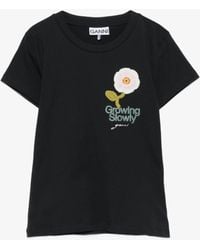 Ganni - Graphics Crew Neck T-Shirt - Lyst