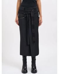 Alessandra Marchi - Long Wool Skirt - Lyst