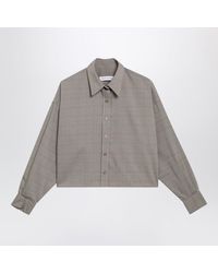 Frankie Shop - Arlen Boxy Cropped Checked Shirt - Lyst