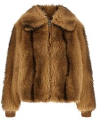 Nude - Eco-Fur Long Hair - Lyst