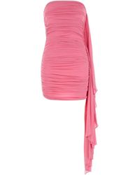 Alexander Wang - Asymmetric Ruched Strapless Mini Dress - Lyst