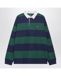 Polo Ralph Lauren - Dark/ Striped Big-Fit Polo Shirt - Lyst