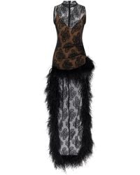 GIUSEPPE DI MORABITO - Dress With Train - Lyst