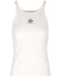 Fendi - Logo Tank Top - Lyst