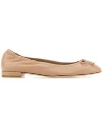 Stuart Weitzman - Powder Leather Bria Ballerinas - Lyst