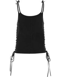 Balenciaga - Lace-Up Tank Top - Lyst