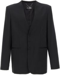 MM6 by Maison Margiela - Single-Breasted Blazer - Lyst