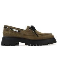 Alexander Wang - Khaki Suede Carson Loafers - Lyst