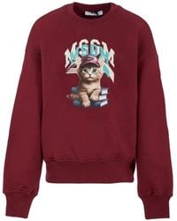 MSGM - Jersey With Logo - Lyst